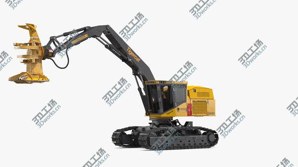 images/goods_img/20210312/Tigercat 855D Tracked Feller Buncher Dirty 3D model/3.jpg
